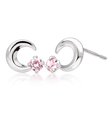 ピアス プティ レディース ムーン 選べる12誕生石 pt900 プラチナ