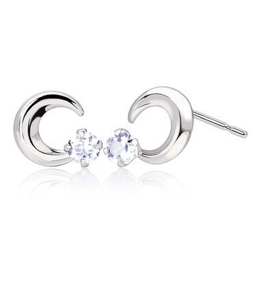 ピアス プティ レディース ムーン 選べる12誕生石 pt900 プラチナ