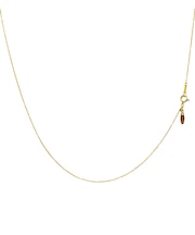 チェーン ネックレス ゴールド 18金 K18 丸アズキ スライドアジャスターチェーン 長さ調整可能 幅 1.1mm 約 2.2g 長さ 45cm