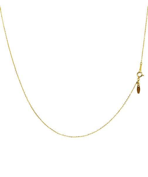 チェーン ネックレス ゴールド 18金 K18 丸アズキ スライドアジャスターチェーン 長さ調整可能 幅 1.1mm 約 2.2g 長さ 45cm