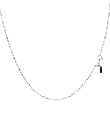 プラチナ チェーン ネックレス Pt850 荒角アズキ細 幅 1.5mm 約 3.7g 最長 45cm 長さ調整可能