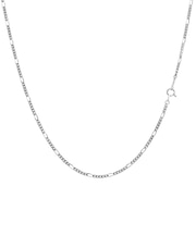 ネックレス チェーン フィガロ Pt850 プラチナ 線径0.6φ 幅2mm 長さ 45cm