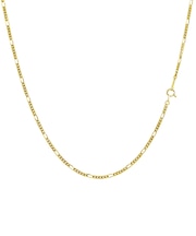 ネックレス チェーン フィガロ K18 ゴールド 線径0.6φ 幅2mm 長さ 50cm