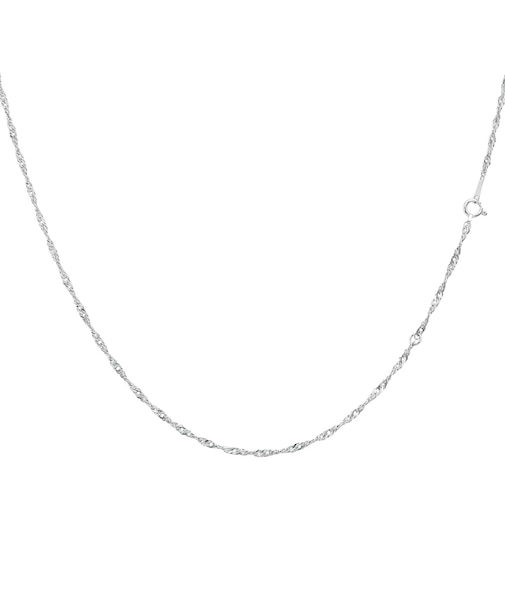 ネックレス チェーン スクリュー Pt850 プラチナ 線径0.33 幅 約 1.9mm 長さ 40cm