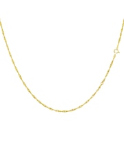 ネックレス チェーン スクリュー K18 ゴールド 線径0.33 幅 約 1.9mm 長さ 40cm