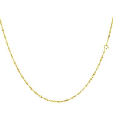 ネックレス チェーン スクリュー K18 ゴールド 線径0.33 幅 約 1.9mm 長さ 55cm