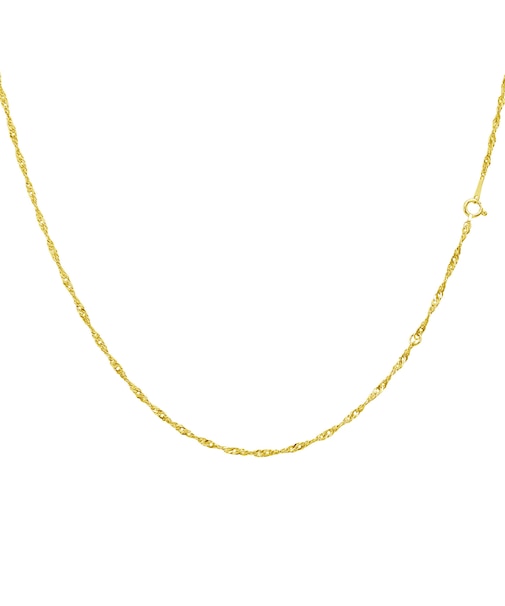 ネックレス チェーン スクリュー K18 ゴールド 線径0.33 幅 約 1.9mm 長さ 55cm