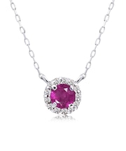 ネックレス ダイヤモンド PT950 プラチナ 18金 K18 ゴールド 誕生石