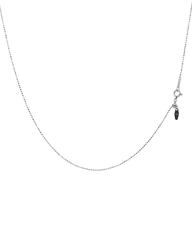 プラチナ チェーン ネックレス Pt850 カットボール 幅 0.8mm 約 1.7g 最長 45cm 長さ調整可能