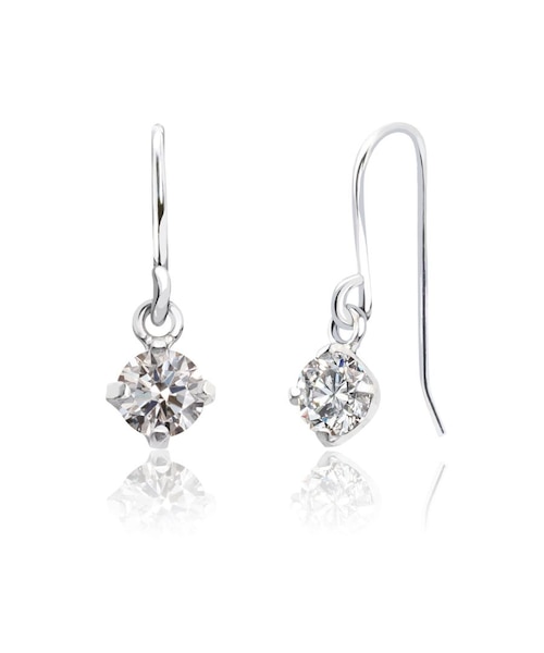 ダイヤモンド フックピアス 計0.2ct Hカラー程度・I1クラス ノーソート