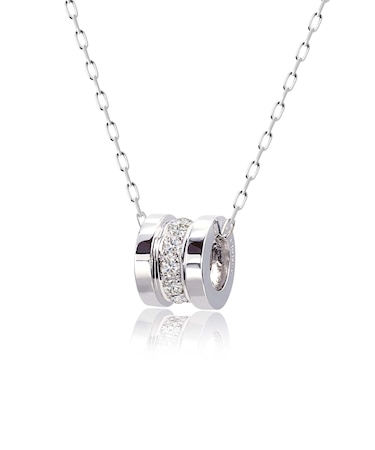 ダイヤモンド エタニティ ネックレス 0.15ct SIクラス・Hカラー 11石 PT900 プラチナ イエローゴールド K18YG 18金