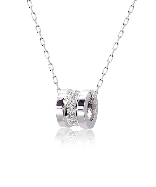 ダイヤモンド エタニティ ネックレス 0.15ct SIクラス・Hカラー 11石 PT900 プラチナ イエローゴールド K18YG 18金