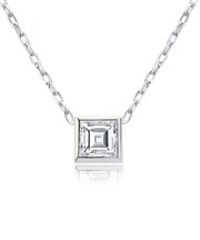 ブルートパーズ ホワイトトパーズ 0.3ct ネックレス PT900 18金 K18 ゴールド