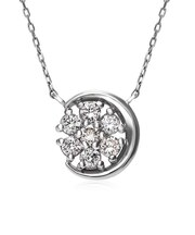 ダイヤモンドネックレス Pt900 プラチナデザイン ダイヤ 0.2ct