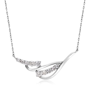 ダイヤモンドネックレス Pt900 プラチナデザイン ダイヤ 0.2ct