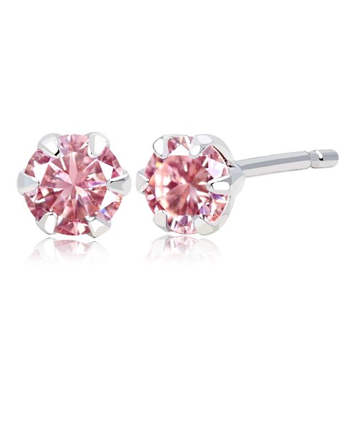 ピアスピンクサファイア イエローサファイア オレンジサファイア 0.3ct 片耳 0.15ct Pt900 プラチナ K18 ゴールド