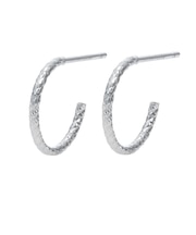 ピアス レディース プラチナ 地金 中空 フープピアス