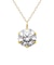 ネックレス ソリティア ダイヤモンド 0.5ct 1粒 pt900 プラチナ K18 18金 イエローゴールド