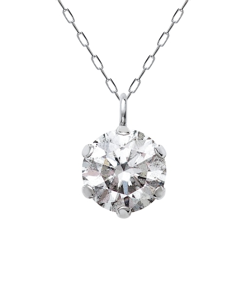 ネックレス ソリティア ダイヤモンド 0.5ct 1粒 pt900 プラチナ K18 18金 イエローゴールド