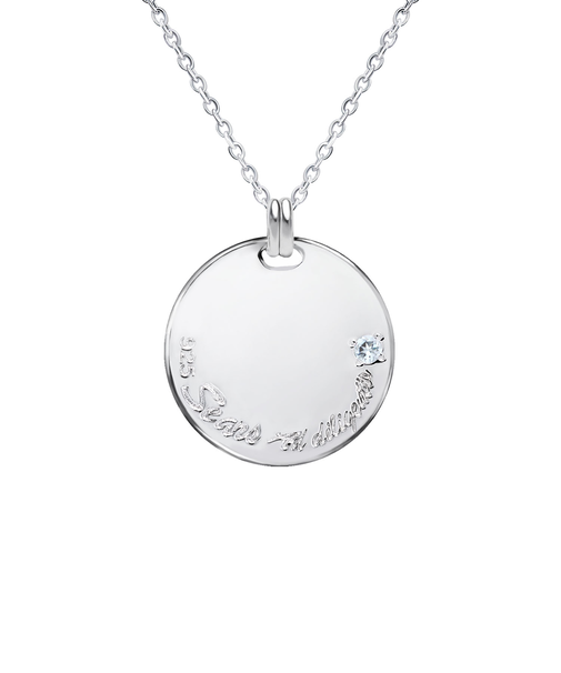 選べる誕生石12色 ネックレス メンズ 誕生石 ( 1・2・3・4・5・6・7・8・9・10・11・12月) 彼氏 誕生日プレゼント 男性 シルバー