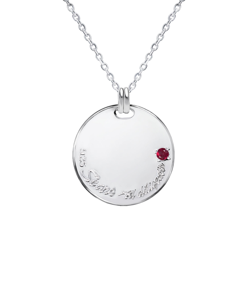 選べる誕生石12色 ネックレス メンズ 誕生石 ( 1・2・3・4・5・6・7・8・9・10・11・12月) 彼氏 誕生日プレゼント 男性 シルバー