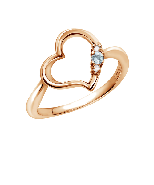 【ete】 k18MPG プチ リング 11号 ハート ete 11号 ハートリング ピンクゴールド ete（エテ）の「○K18MPG プチ