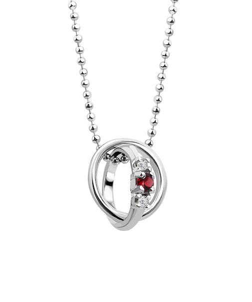 【選べる12誕生石】2連ネックレス レディース