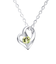 【選べる12誕生石】オープンハート ネックレス レディース