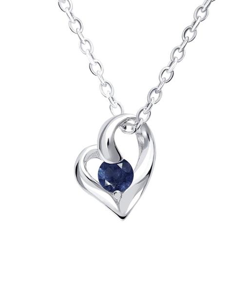 【選べる12誕生石】オープンハート ネックレス レディース