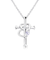 【選べる12誕生石×ダイヤモンド】クロス ハート ネックレス レディース