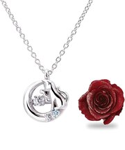 ネックレス 猫 ネコ ダンシングストーン 薔薇 ローズ ボックスセット