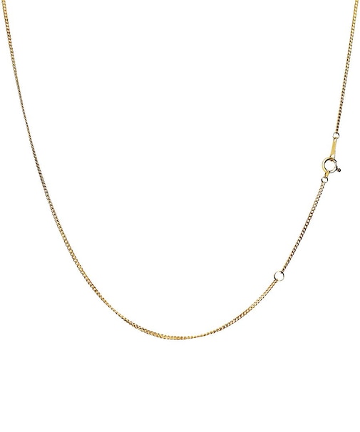 K18(18金)軽量喜平チェーン 幅 約1.2mm 約1.0g 50cm イエローゴールド