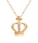 ネックレス クラウン 王冠 レディース ダイヤモンド 0.02ct K10PG/K10WG/K10YG