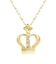 ネックレス クラウン 王冠 レディース ダイヤモンド 0.02ct K10PG/K10WG/K10YG