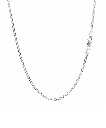 シルバー925 SILVER 925 あずき4面カットチェーン 幅 2.6mm 長さ 55cm