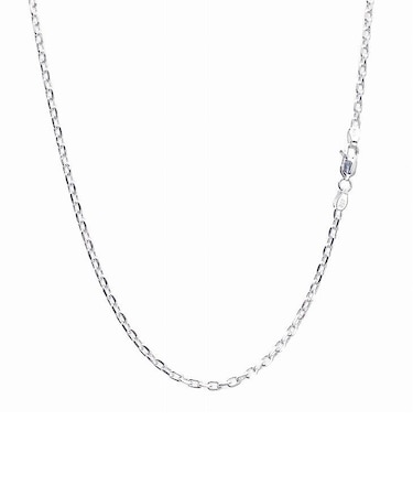 シルバー925 SILVER 925 あずき4面カットチェーン 幅 2.6mm 長さ 60cm