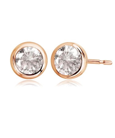 ダイヤモンドピアス 0.2ct フクリン プラチナ PT900 K18 ゴールド