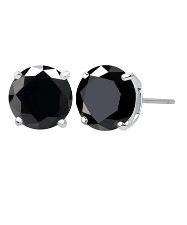 ピアス メンズ レディース キュービックジルコニア 8mm シルバー925 シルバーピアス