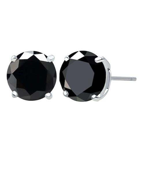 ピアス メンズ レディース キュービックジルコニア 8mm シルバー925 シルバーピアス