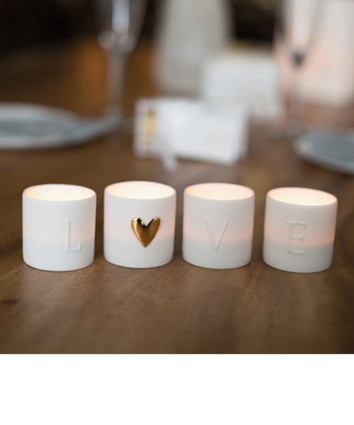 Love ligths Set of 4pcs