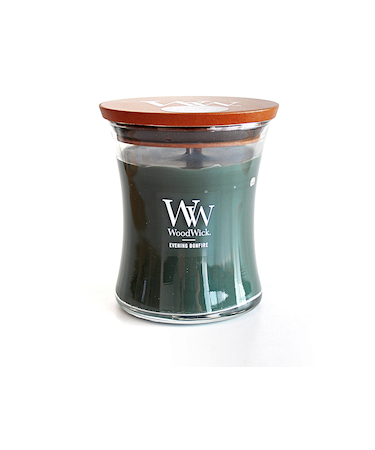 WoodWick　ジャーＭ(箱付き)アロマキャンドル/イブニングバンファイア