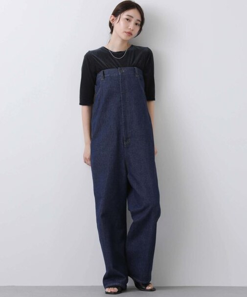 １＿デニムベアオールインワン