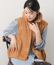 １＿スエード中綿ＨＮベスト