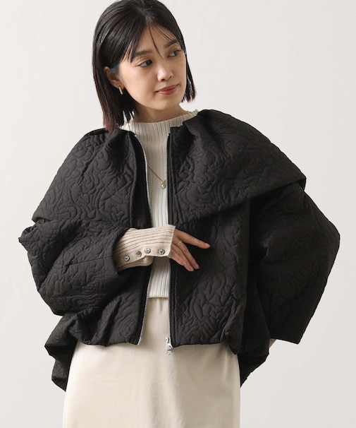 １＿ケープカラー刺繍中綿ＳＨ