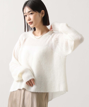 ２＿モヘア混ビスチェ片畦柄