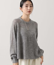 ２＿モヘア混ビスチェ片畦柄