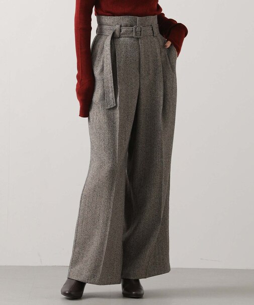 ４＿へリンボンツイードワイド