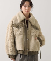 １＿ボアコンビＢＩＧブルゾン