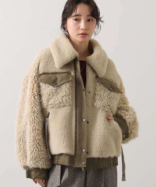 １＿ボアコンビＢＩＧブルゾン