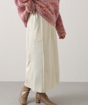 ３＿スエード×リブ切替タイト